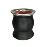 Mate de cerámica forrado en simil cuero color a elección MF048L