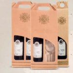 Vino con etiqueta personalizada en set con caja de cartón