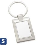Llavero metálico rectangular sublimable
