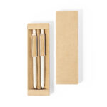 Set Lapicera y Lápiz Mecánico Eco Caña de Trigo y bambú