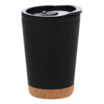 Vaso eco de PP reciclado con base de corcho
