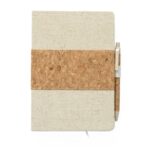 Cuaderno y Lapicera con corcho