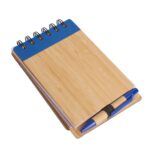 Libreta de bambú con lapicera 15x9cm