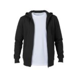 Campera de felpa con cierre