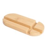 Soporte para celular o tablet de bambú