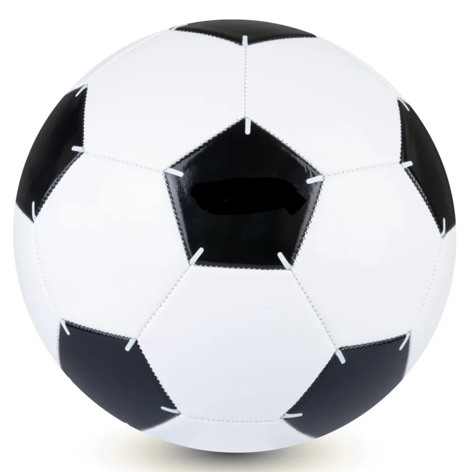 Pelotas de fútbol blancas y negras